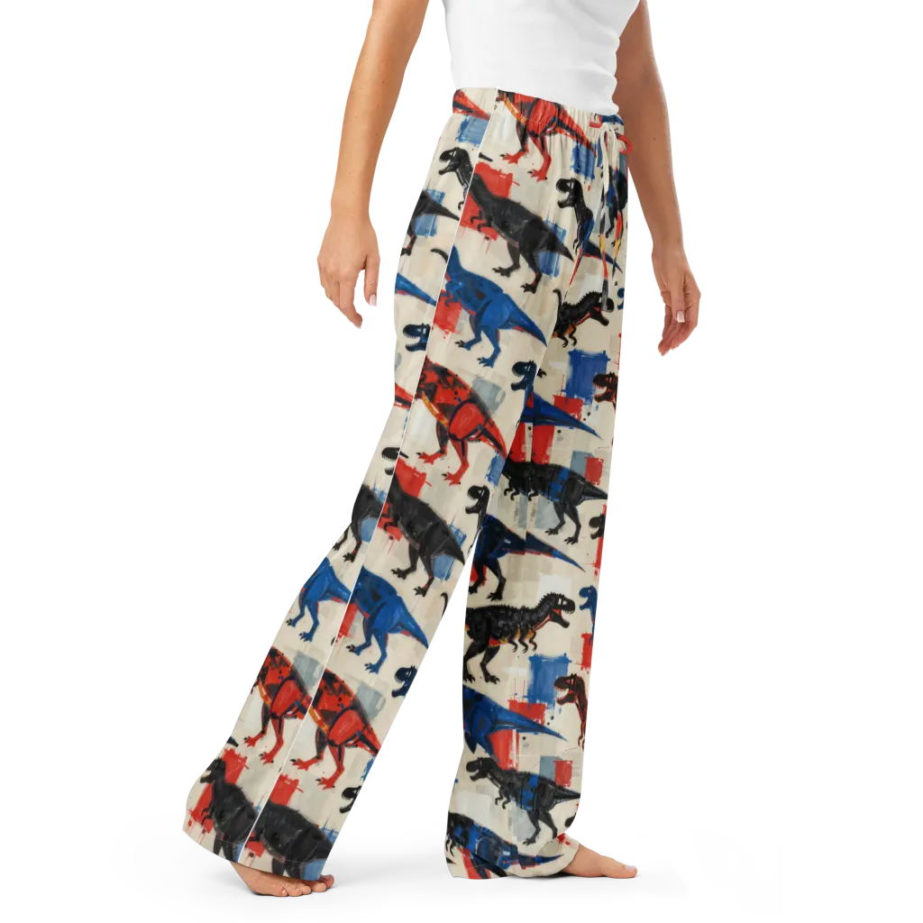 Cretaceous Colorway on Women's Pajama Pants — Right Front