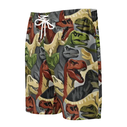 Dino Rumble on a Men's Board Shorts