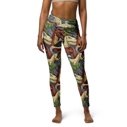 Dino Rumble on a Yoga Leggings