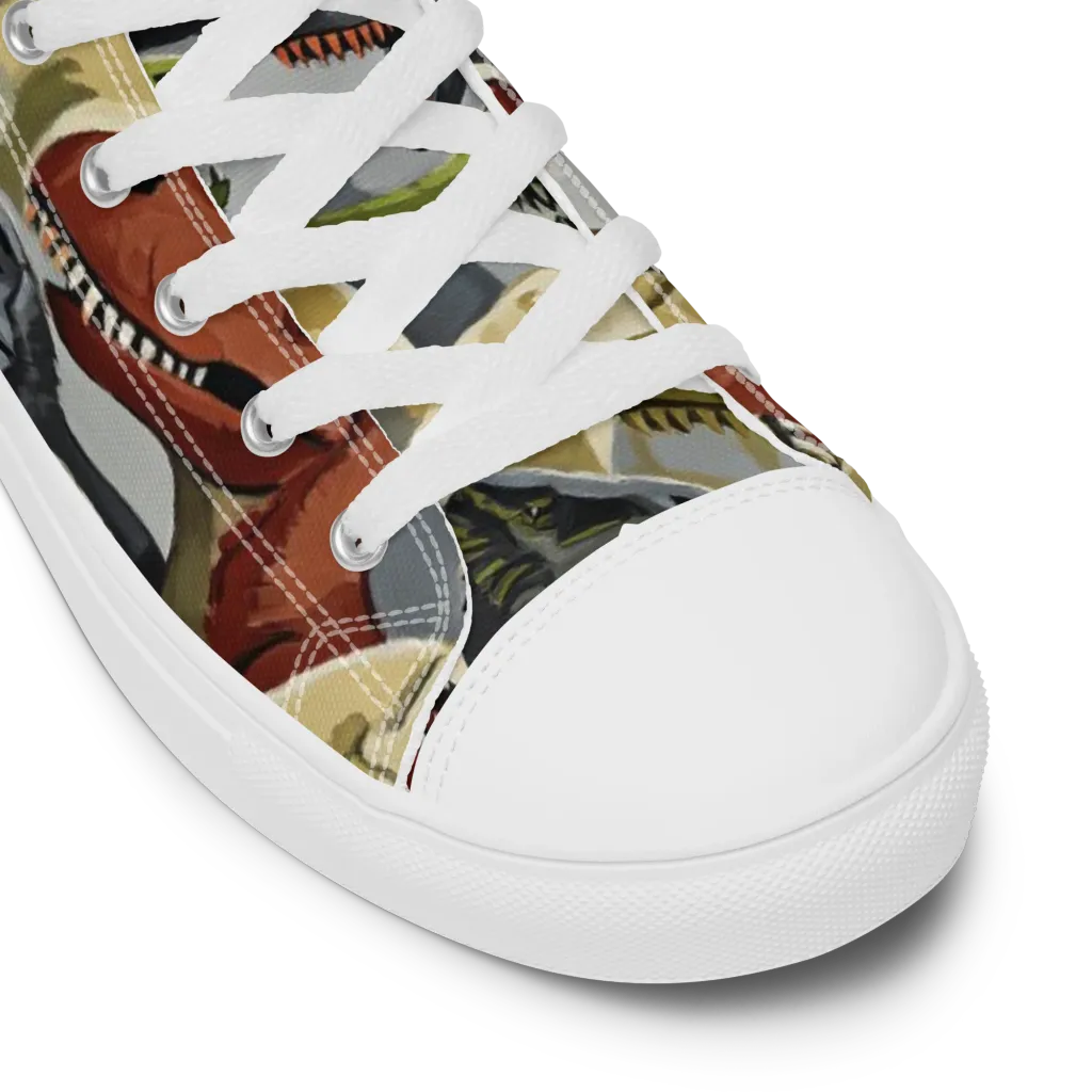 Dino Rumble on Women's High Top Canvas Shoes — Product details