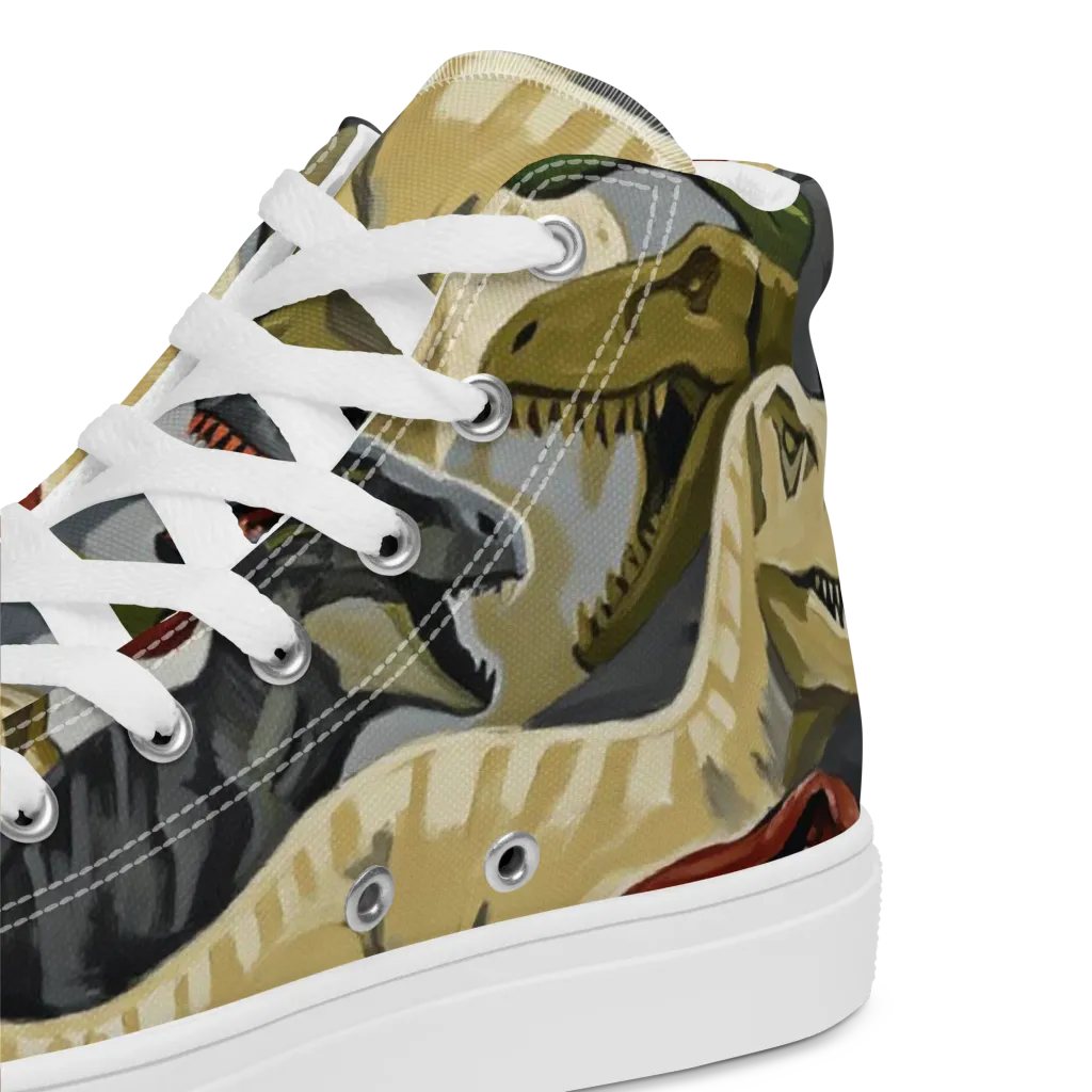 Dino Rumble on Women's High Top Canvas Shoes — Product details 2