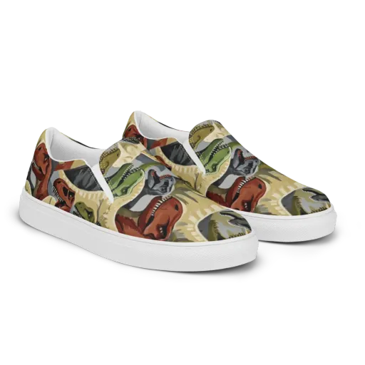 Dino Rumble on a Men's Slip-On Canvas Shoes