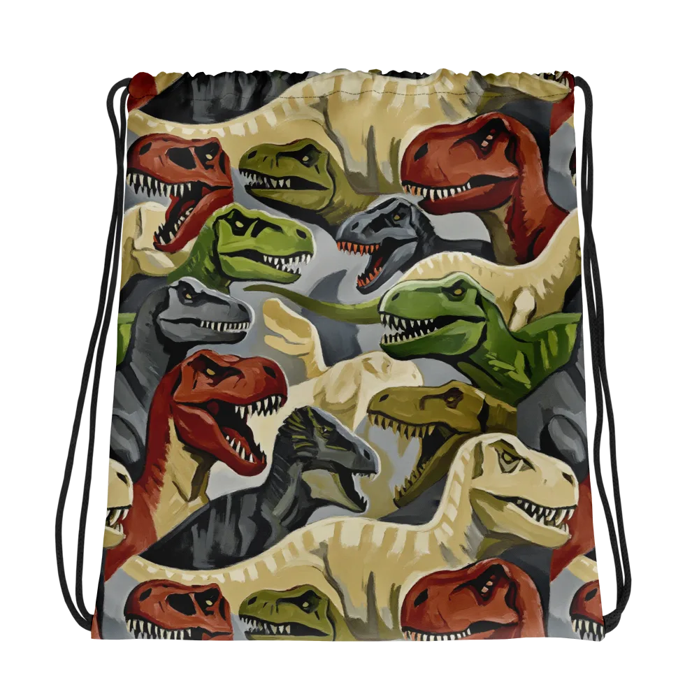 Dino Rumble on Drawstring Bag — Photo