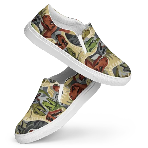 Dino Rumble on a Women's Slip-On Canvas Shoes