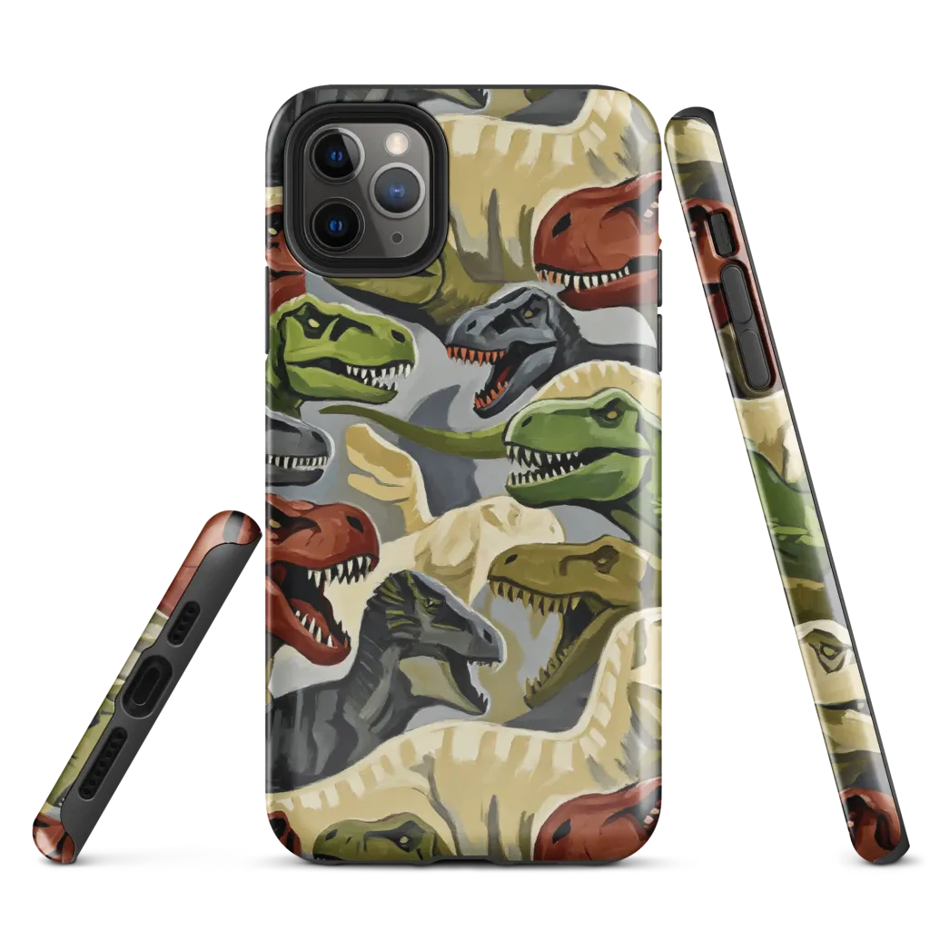 Dino Rumble on Tough Case for iPhone® — Front
