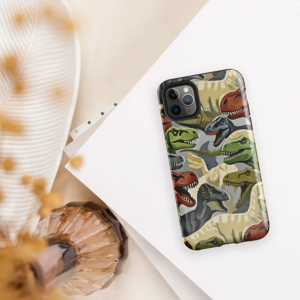 Dino Rumble on Tough Case for iPhone® — Front