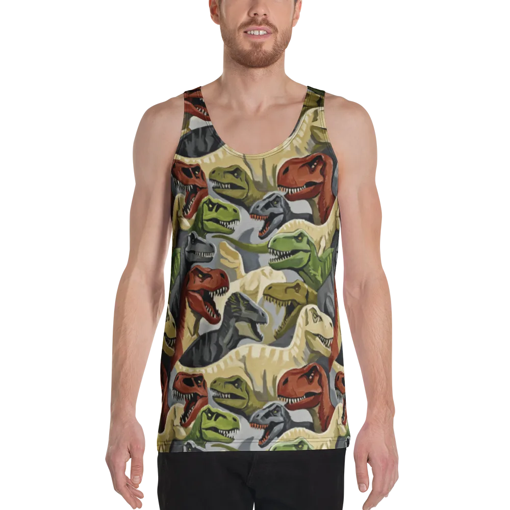 Dino Rumble on Men's Tank Top — Front