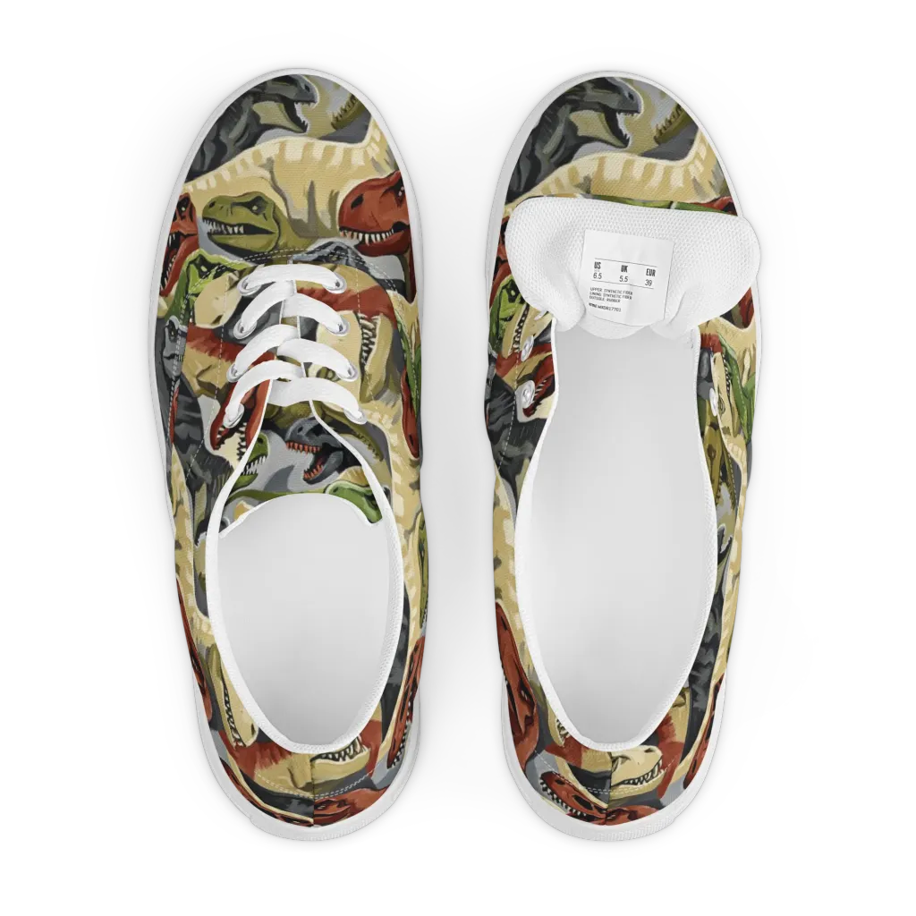 Dino Rumble on Men's Lace-Up Canvas Shoes — Front