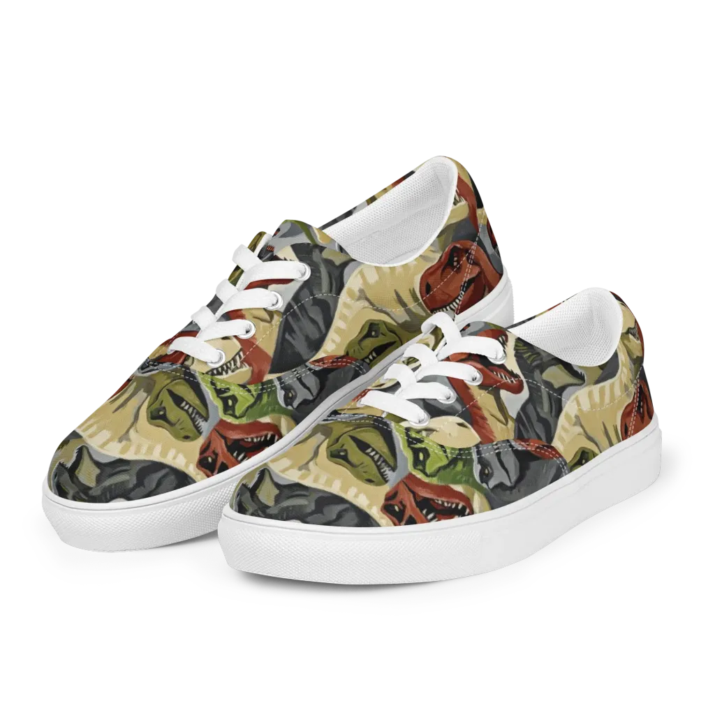 Dino Rumble on Men's Lace-Up Canvas Shoes — Left Front