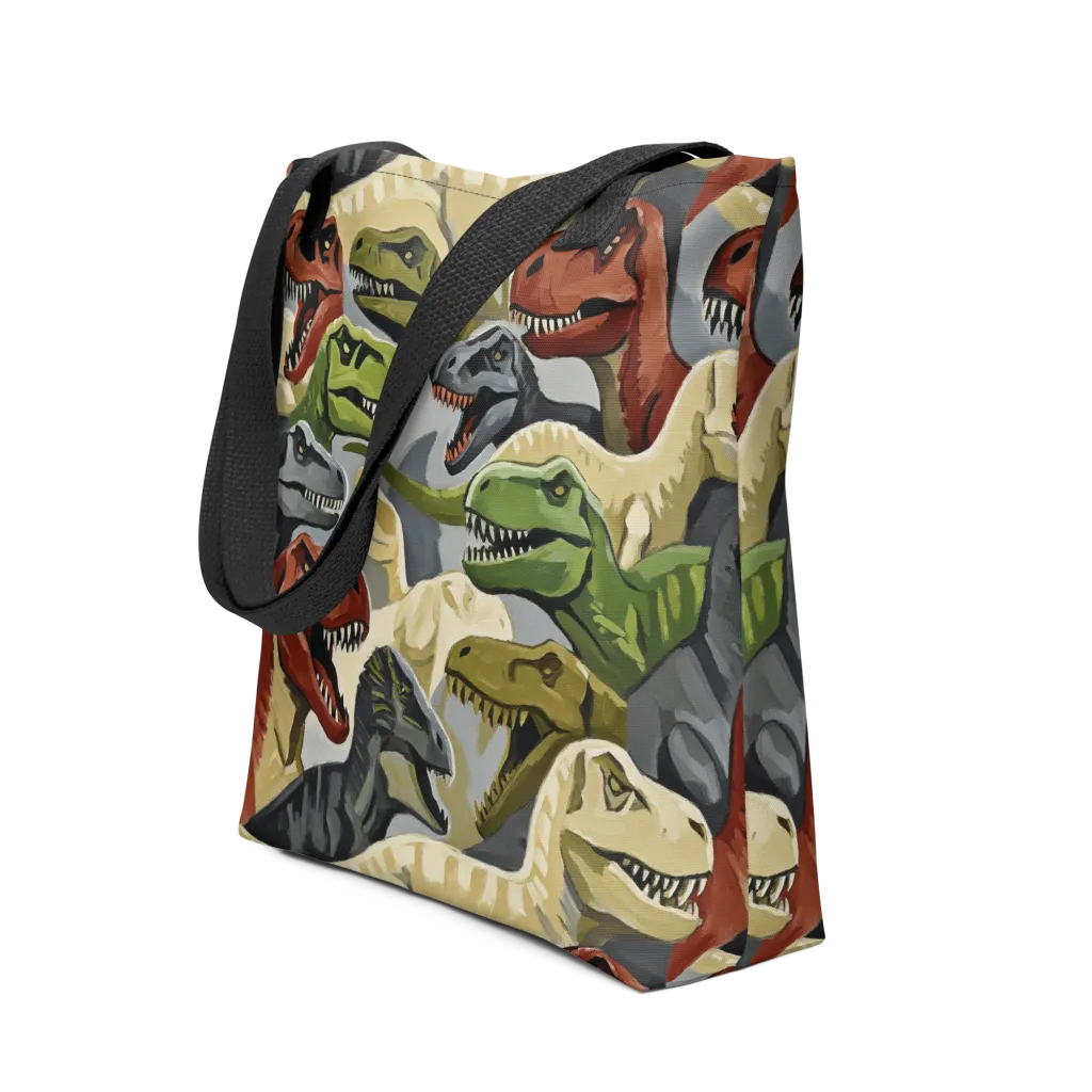 Dino Rumble on Tote Bag — Front