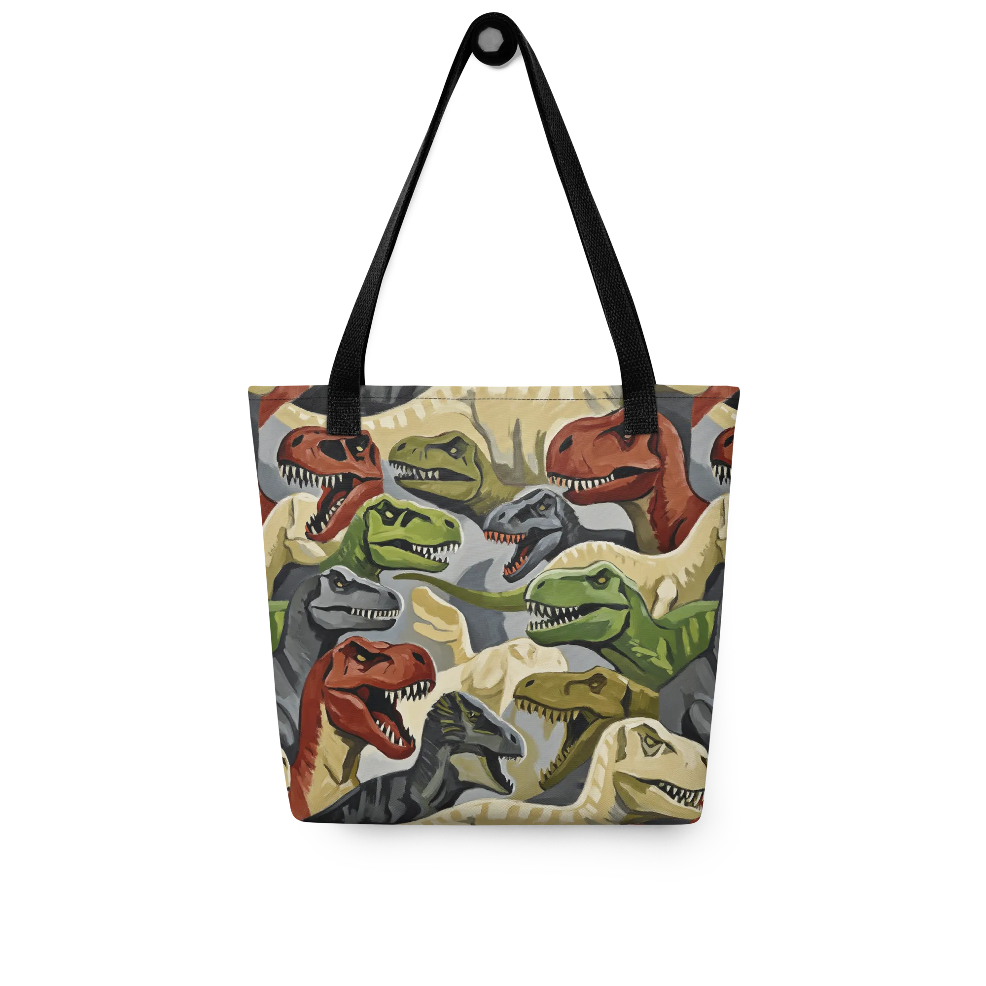 Dino Rumble on Tote Bag — Front