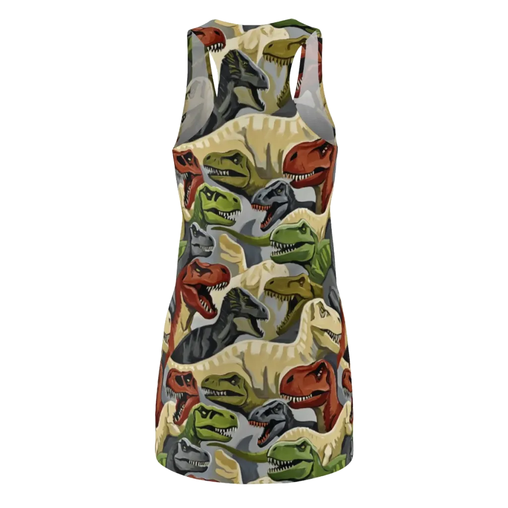 Dino Rumble on Racerback Dress — Back