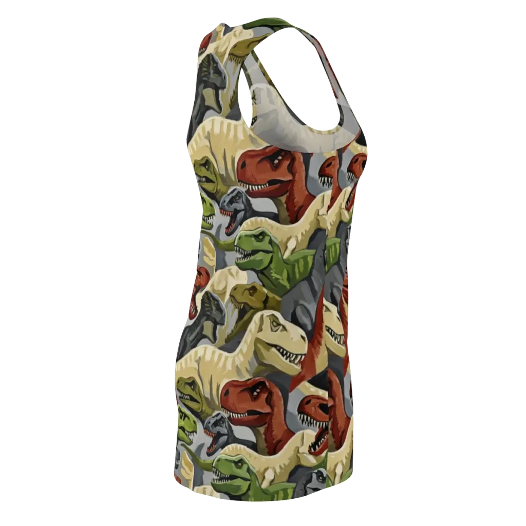 Dino Rumble on Racerback Dress — Back Side