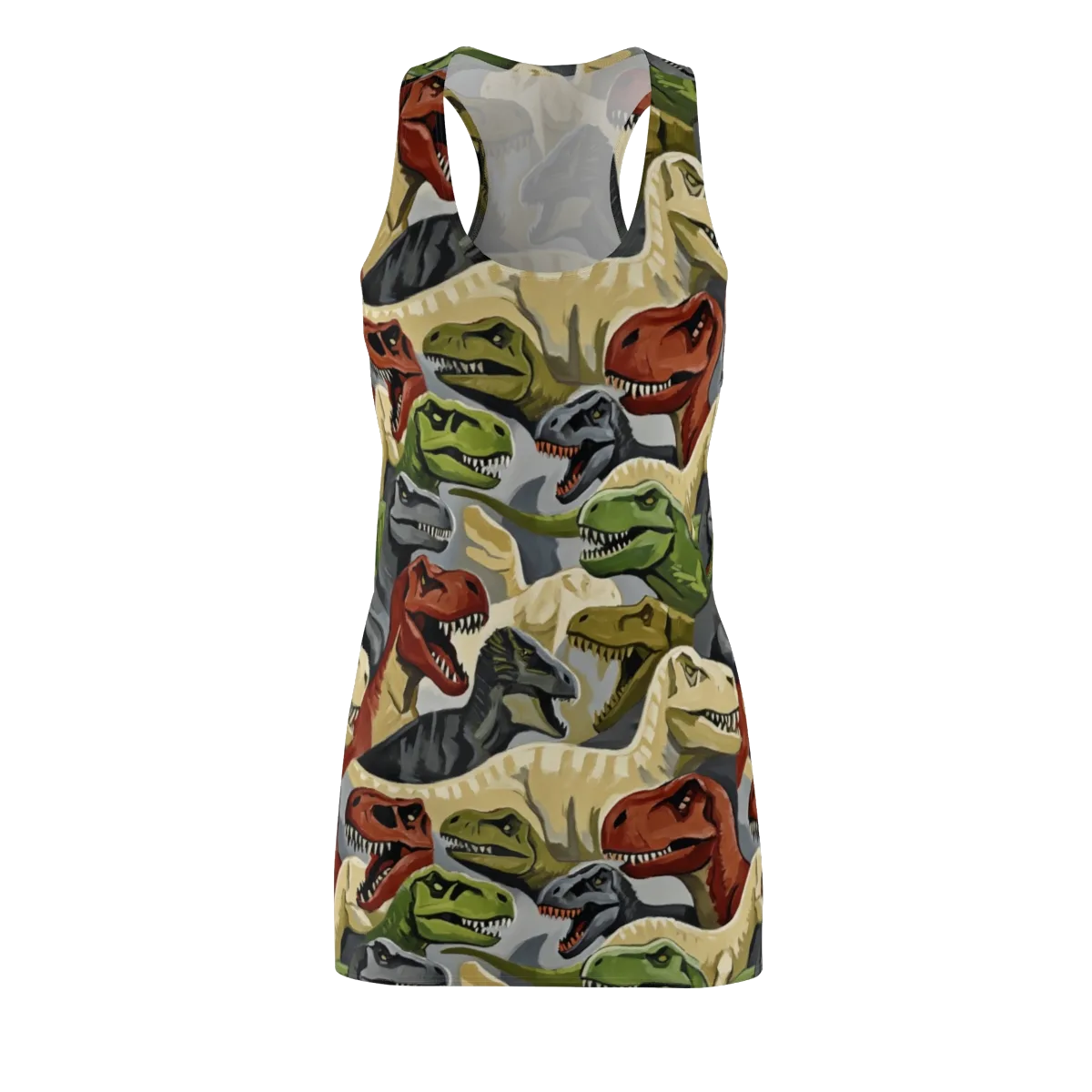 Dino Rumble on Racerback Dress — Front