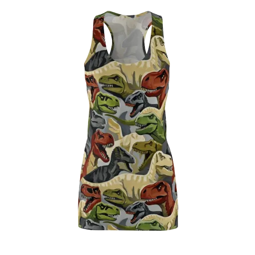 Dino Rumble on a Racerback Dress
