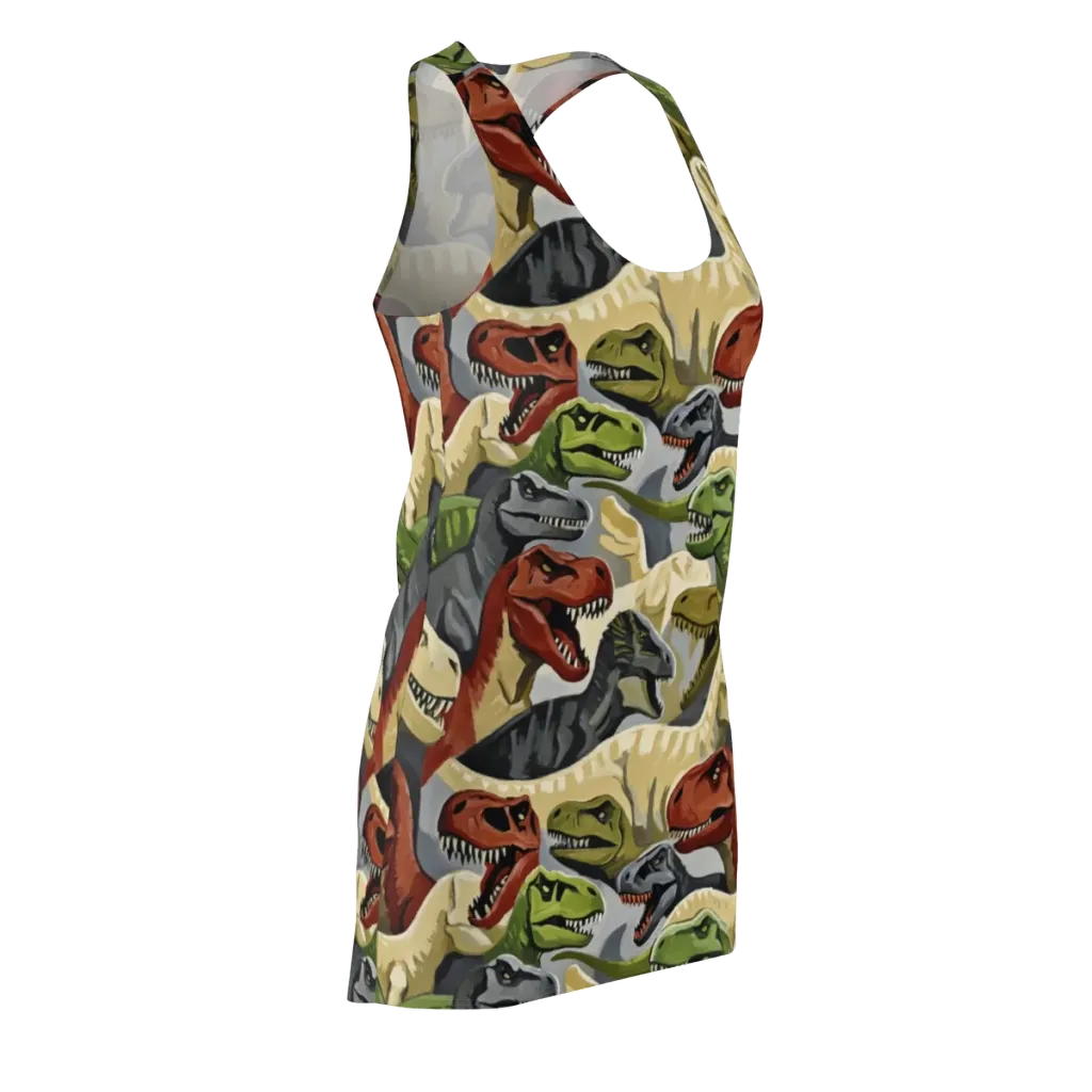 Dino Rumble on Racerback Dress — Front Side