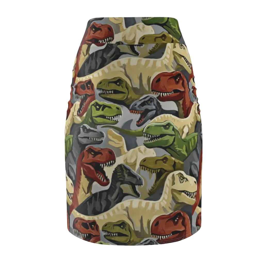 Dino Rumble on Pencil Skirt — Back