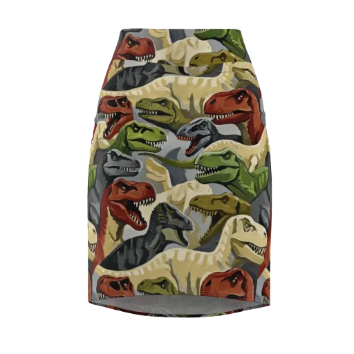 Dino Rumble on a Pencil Skirt