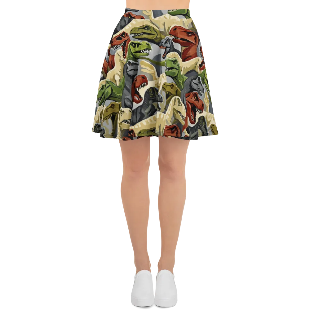 Dino Rumble on Skater Skirt — Front