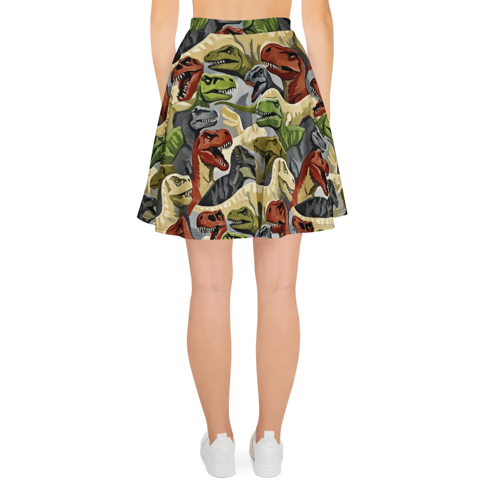 Dino Rumble on Skater Skirt — Back