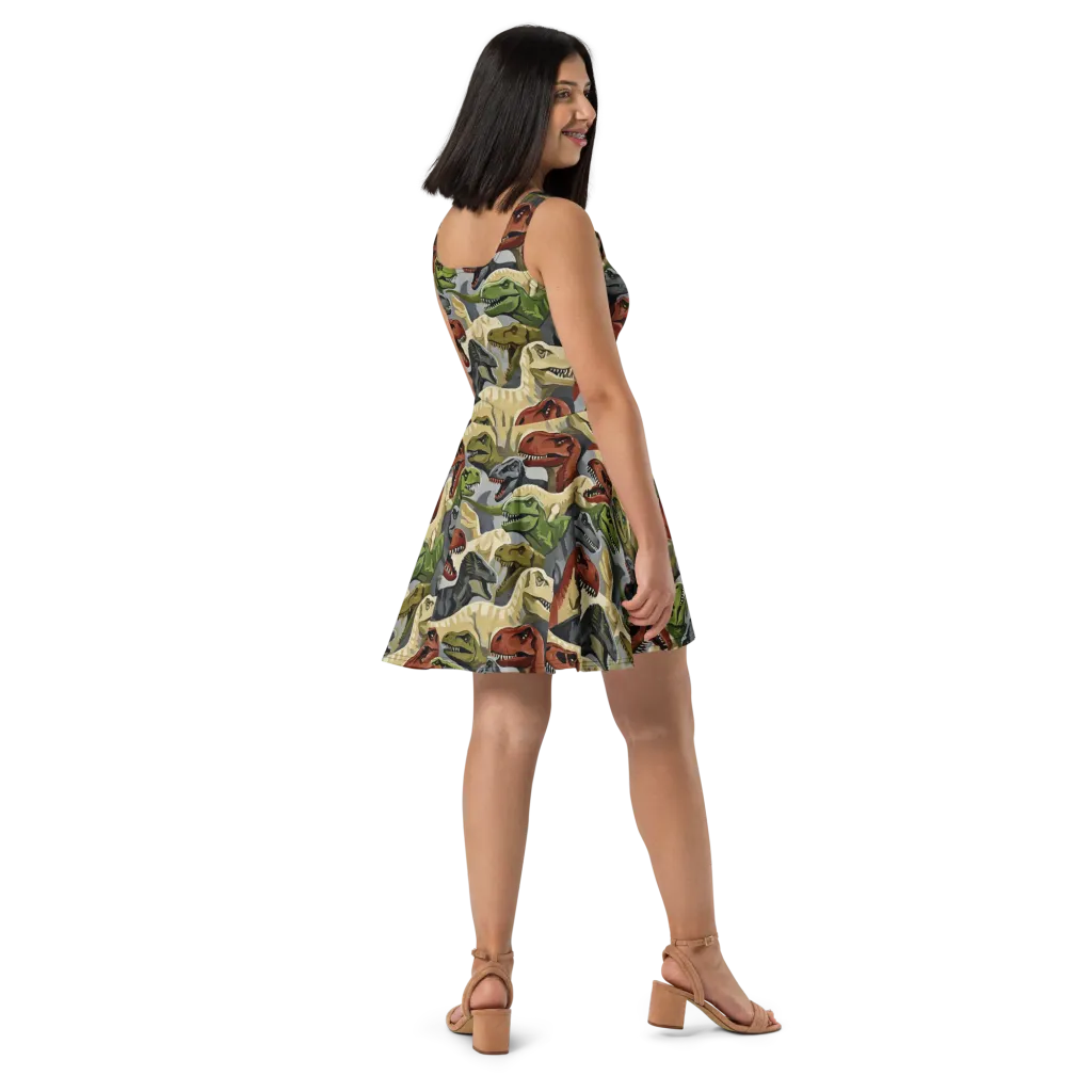 Dino Rumble on Skater Dress — Right
