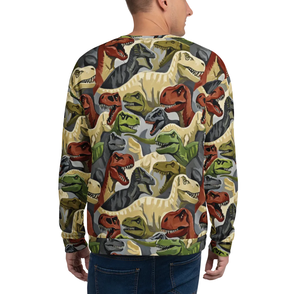 Dino Rumble on Sweatshirt — Back