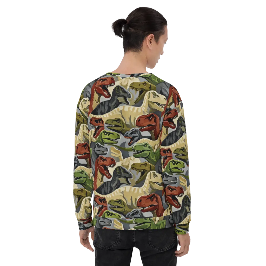 Dino Rumble on Sweatshirt — Back