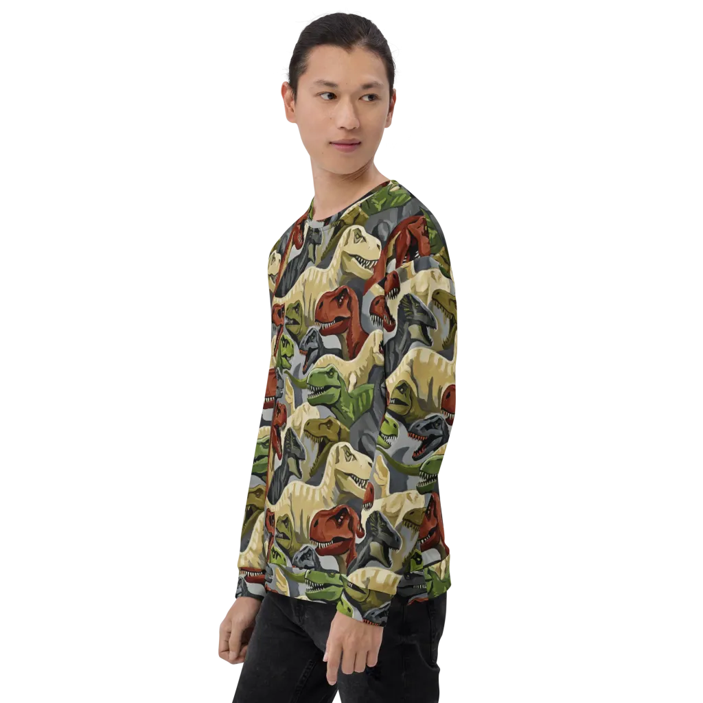 Dino Rumble on Sweatshirt — Left Front