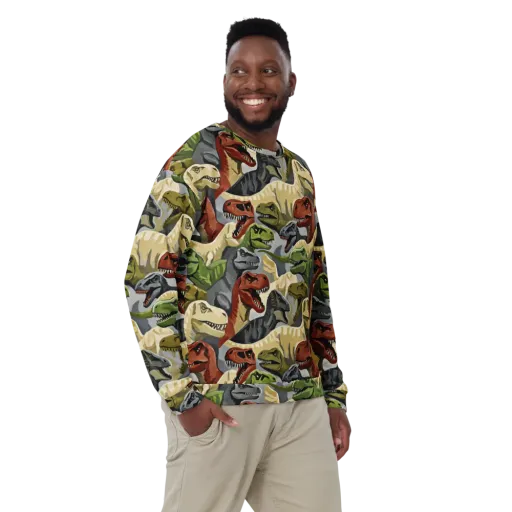 Dino Rumble on a Sweatshirt