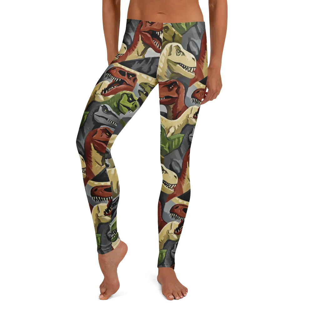 Dino Rumble on Leggings — Front