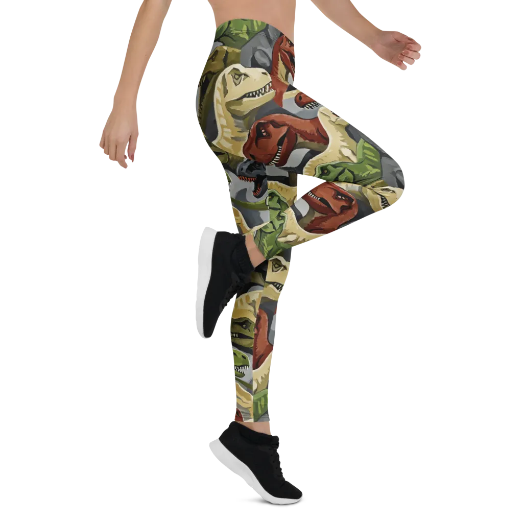 Dino Rumble on Leggings — Right