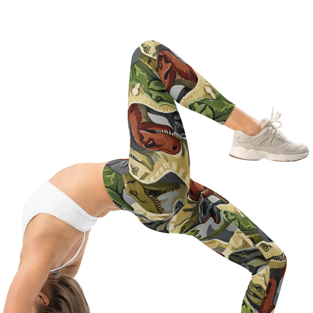 Dino Rumble on Leggings — Right