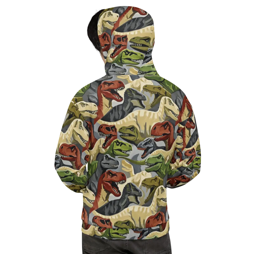 Dino Rumble on Hoodie — Back
