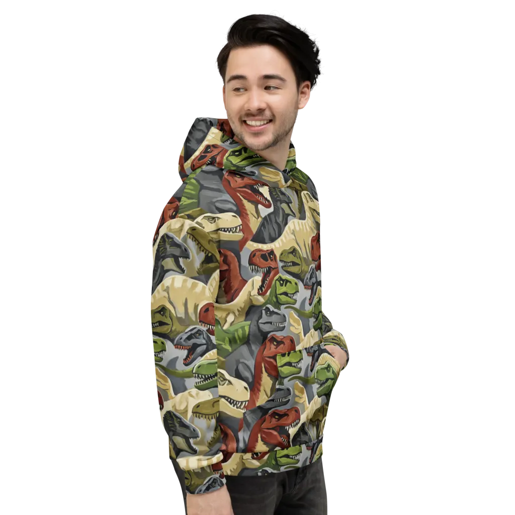 Dino Rumble on Hoodie — Right