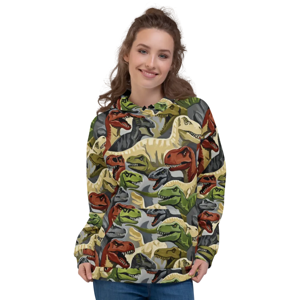 Dino Rumble on Hoodie — Front