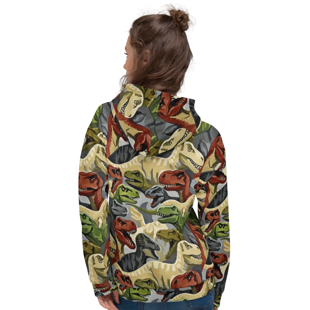 Dino Rumble on Hoodie — Back