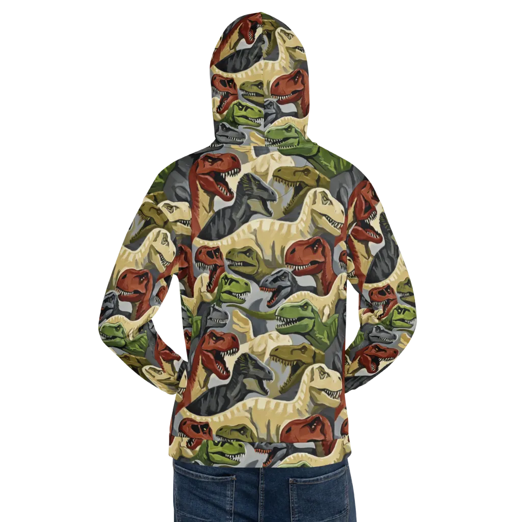 Dino Rumble on Hoodie — Back