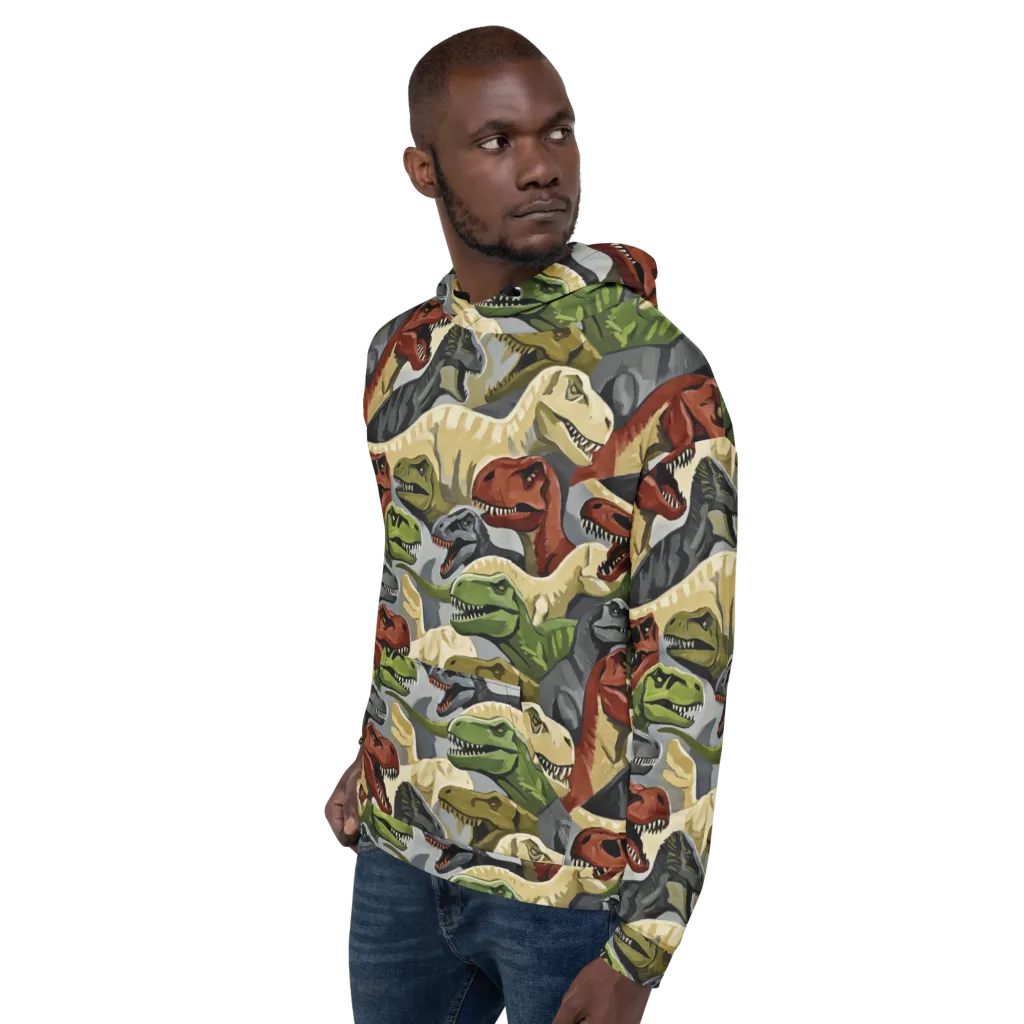 Dino Rumble on Hoodie — Left
