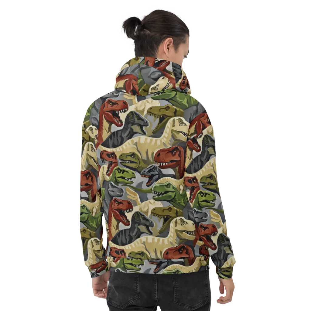 Dino Rumble on Hoodie — Back