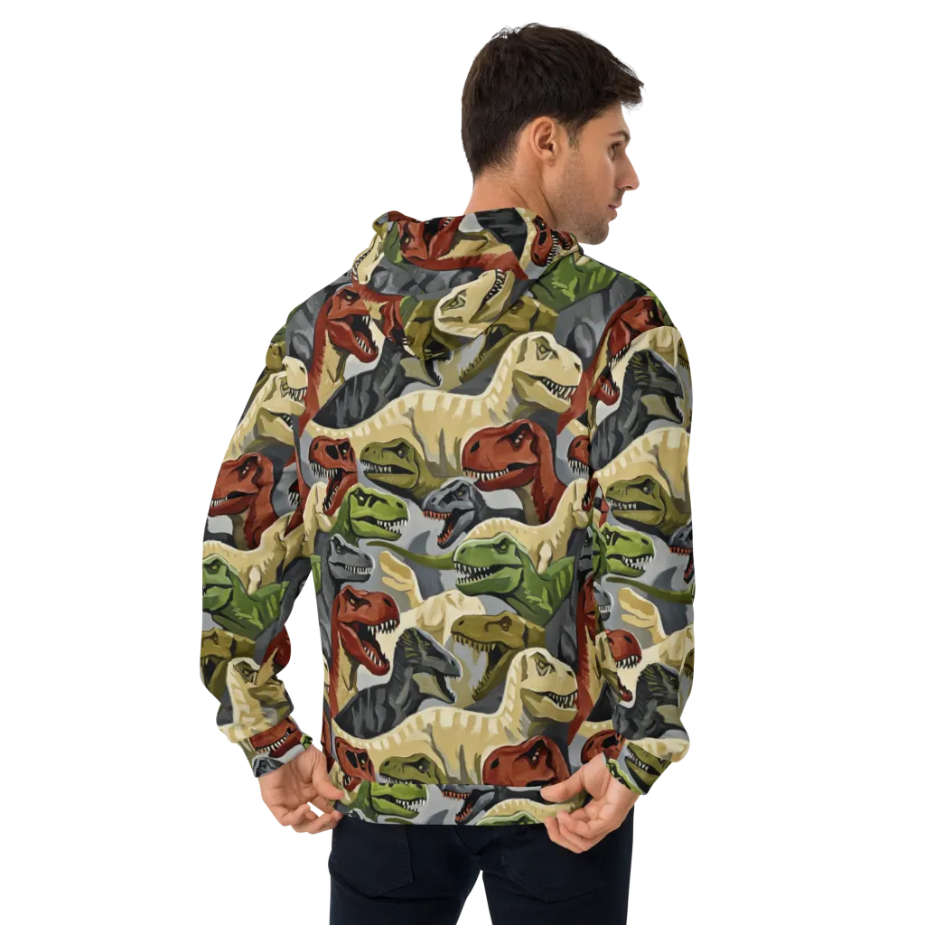 Dino Rumble on Hoodie — Back
