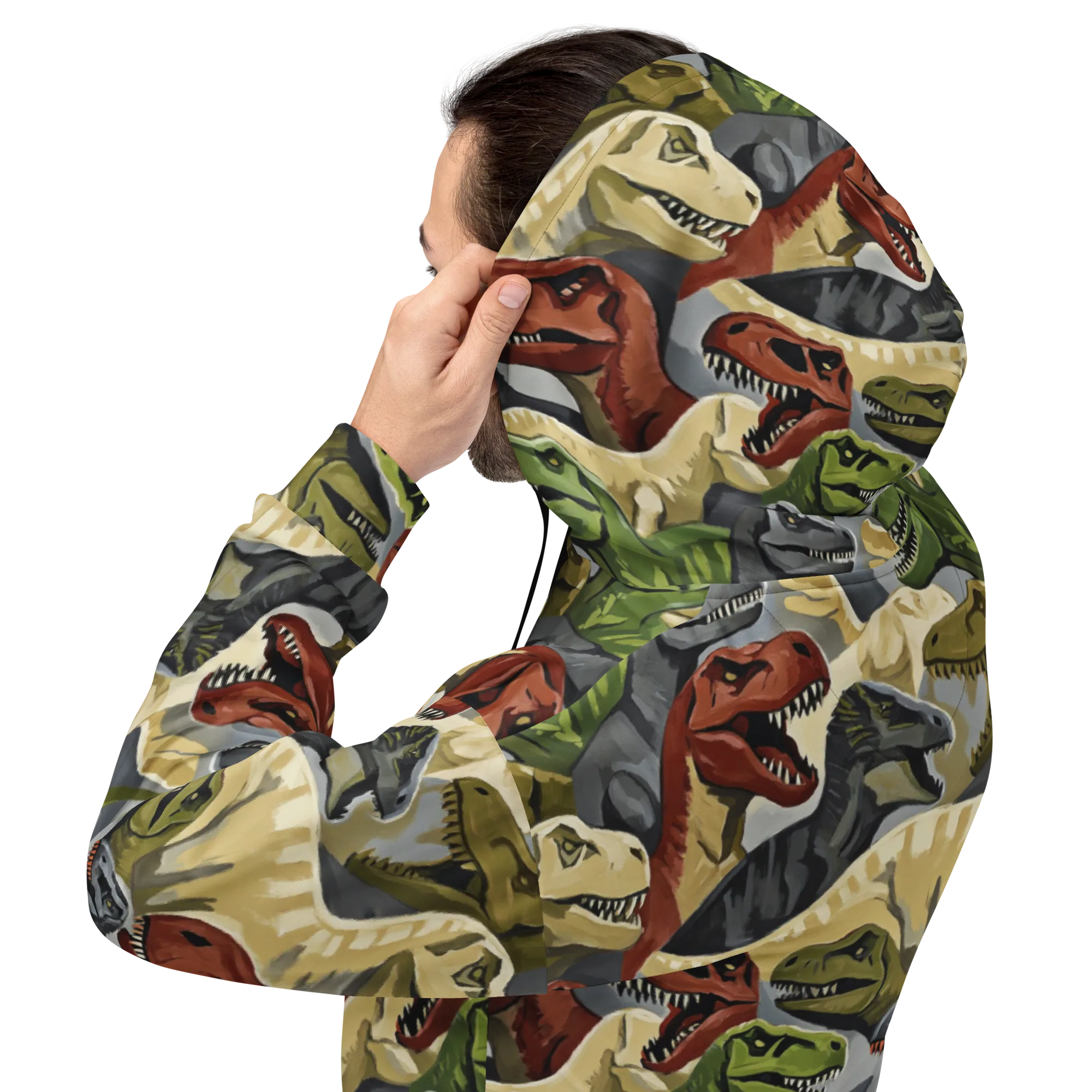 Dino Rumble on Hoodie — Back