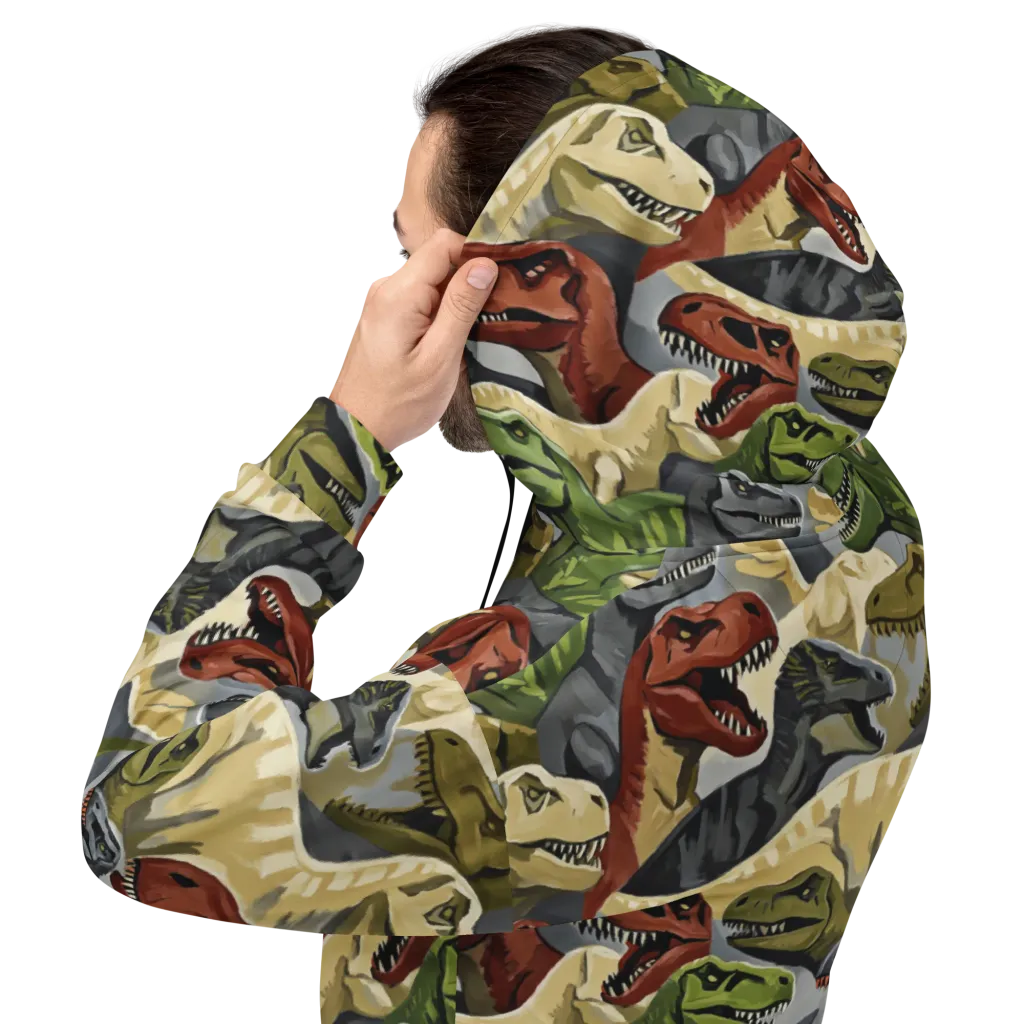 Dino Rumble on Hoodie — Back