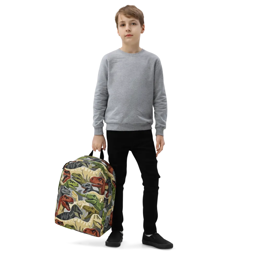 Dino Rumble on Minimalist Backpack — Left Front