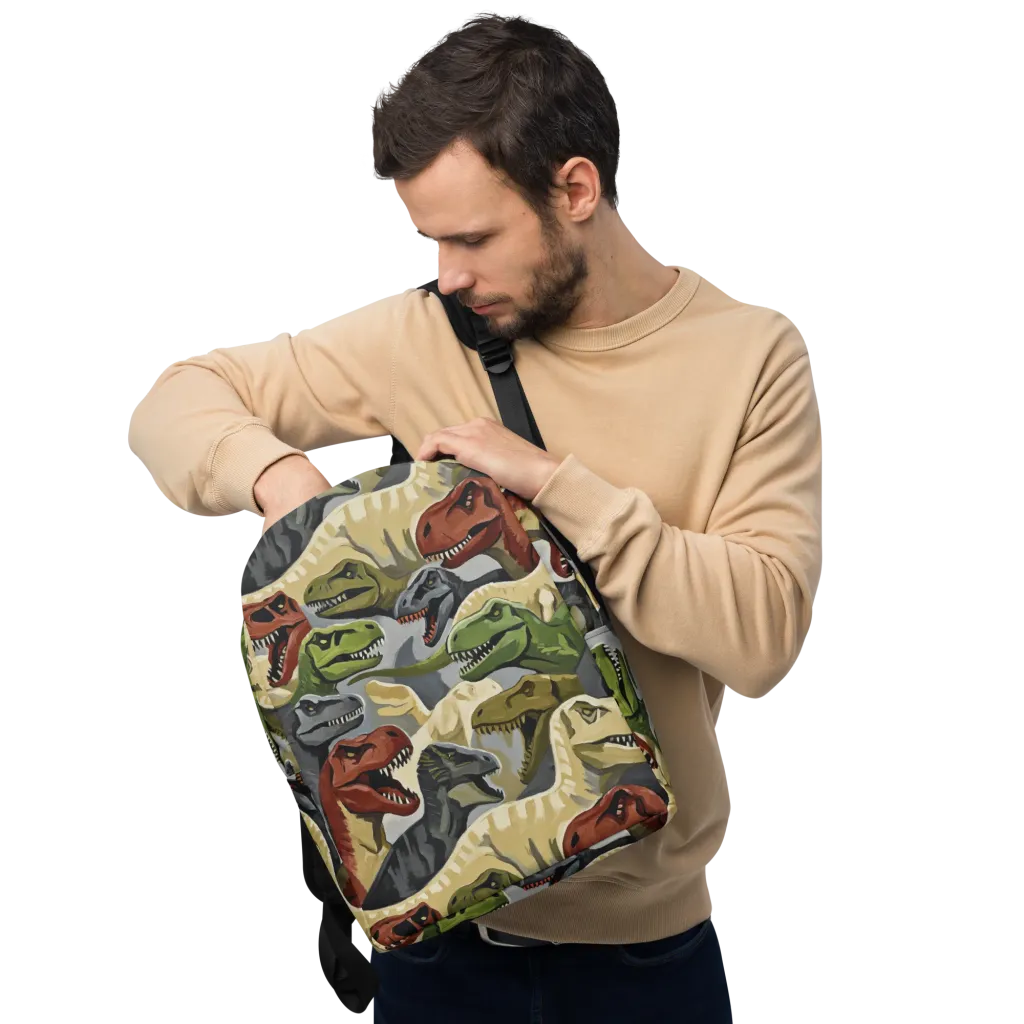 Dino Rumble on Minimalist Backpack — Front