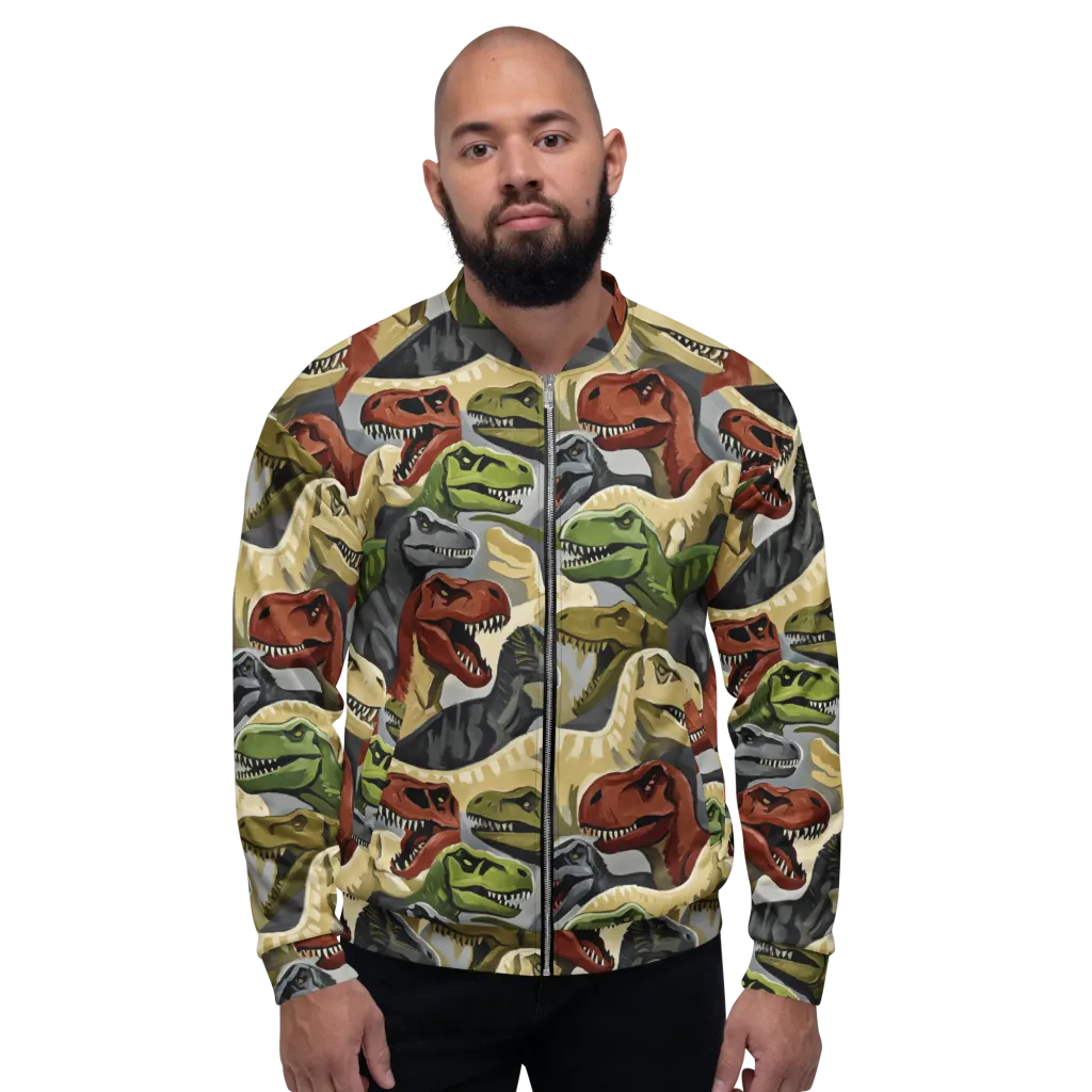 Dino Rumble on Bomber Jacket — Front