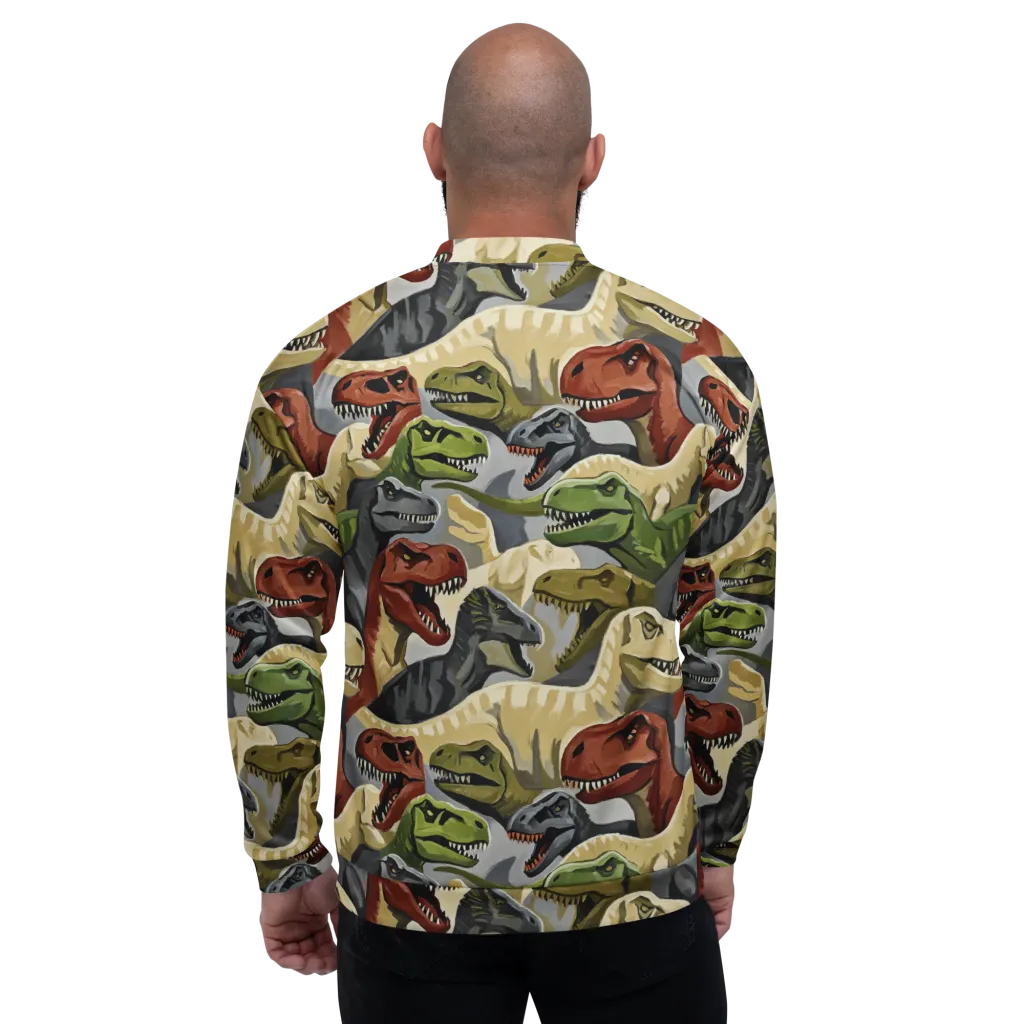 Dino Rumble on Bomber Jacket — Back
