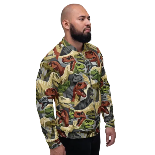 Dino Rumble on a Bomber Jacket