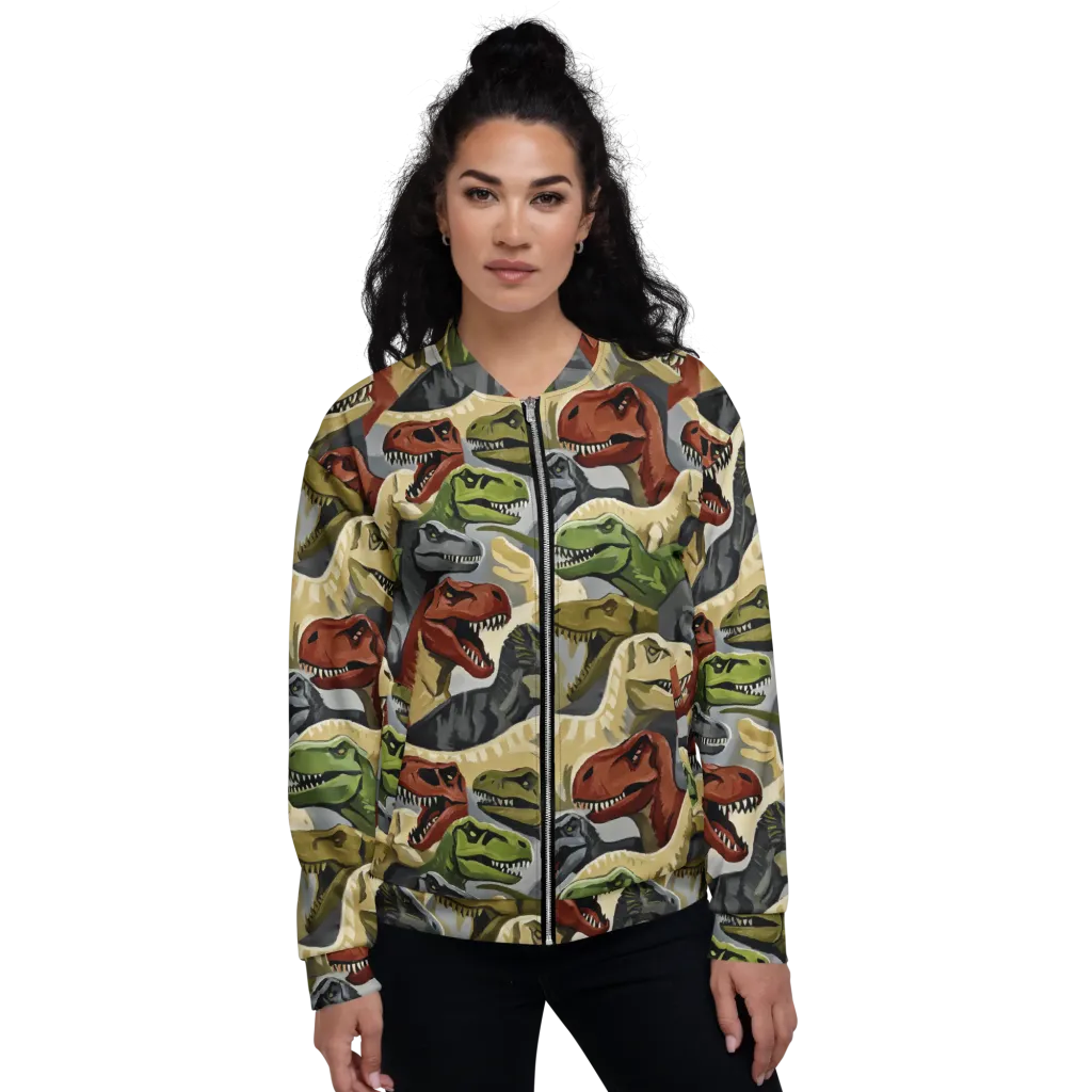 Dino Rumble on Bomber Jacket — Front