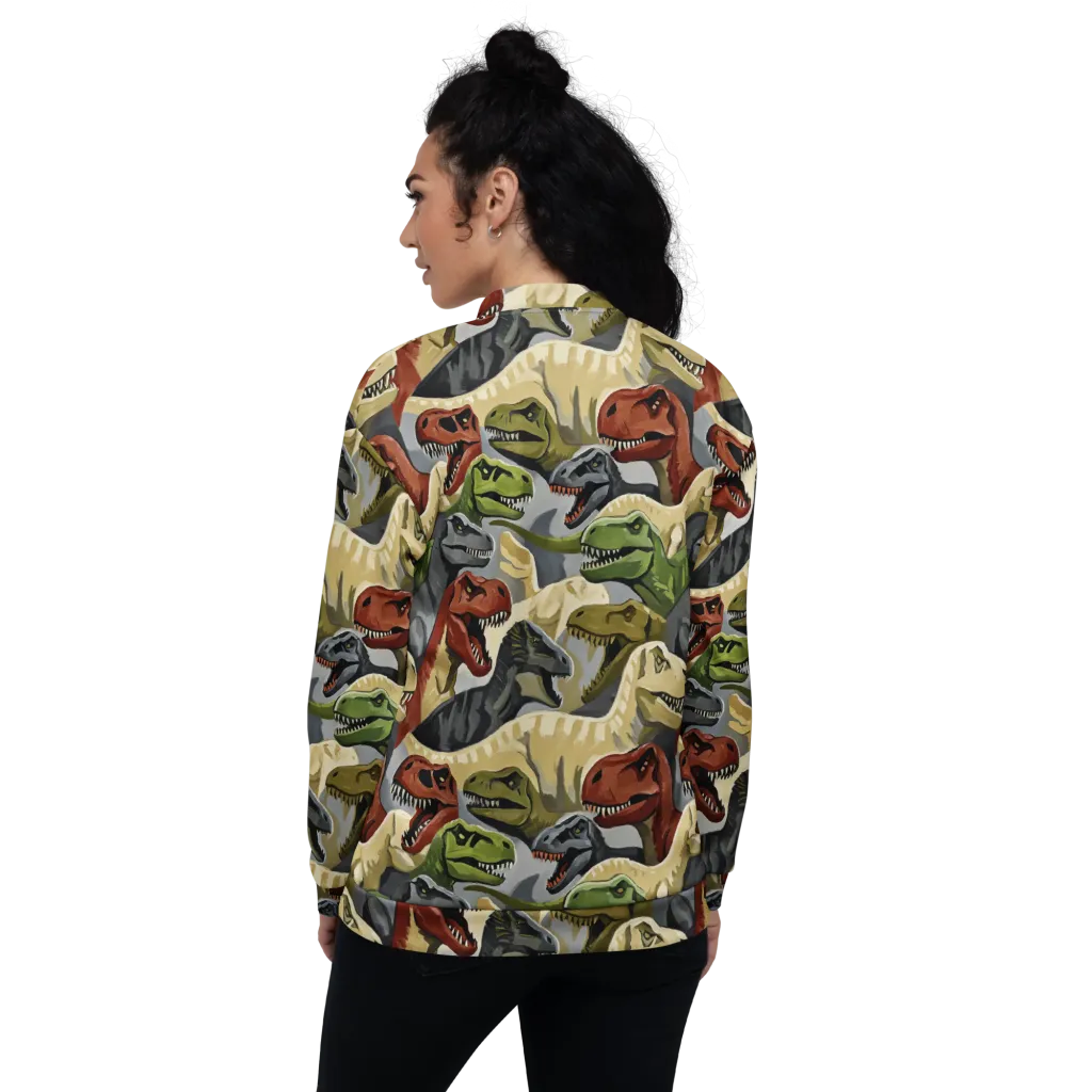 Dino Rumble on Bomber Jacket — Back