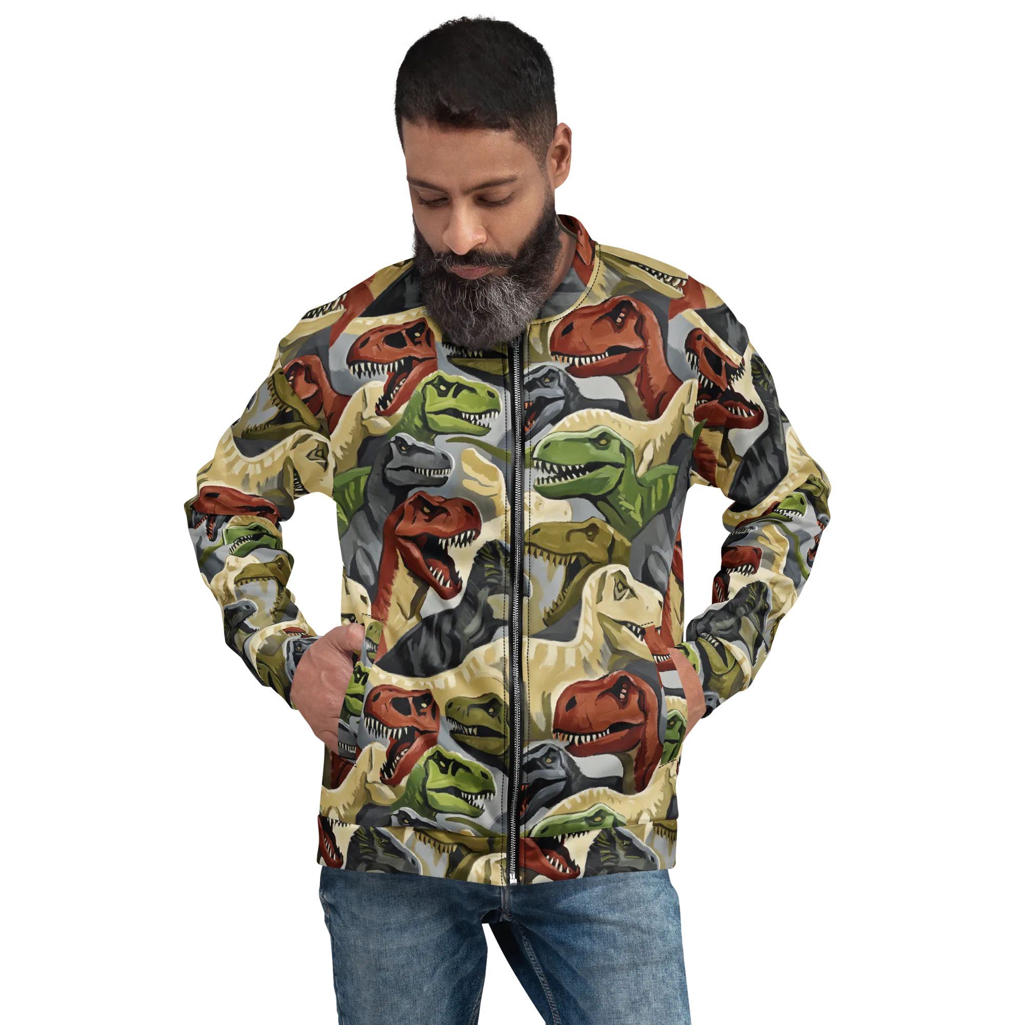 Dino Rumble on Bomber Jacket — Front